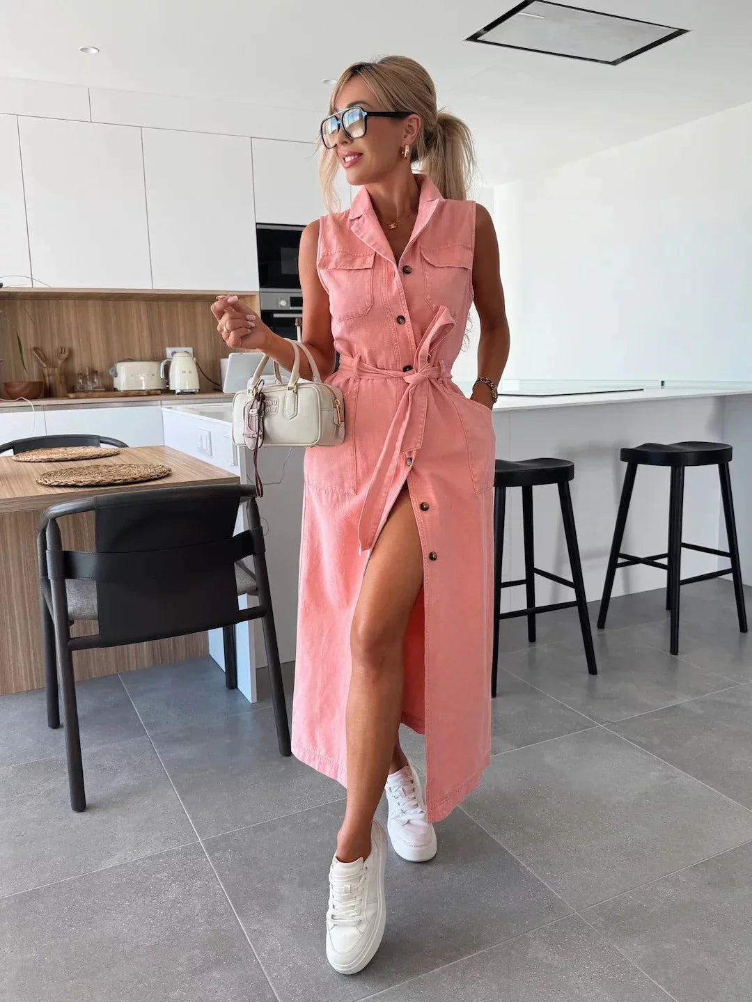 Maxi Denim Jurk