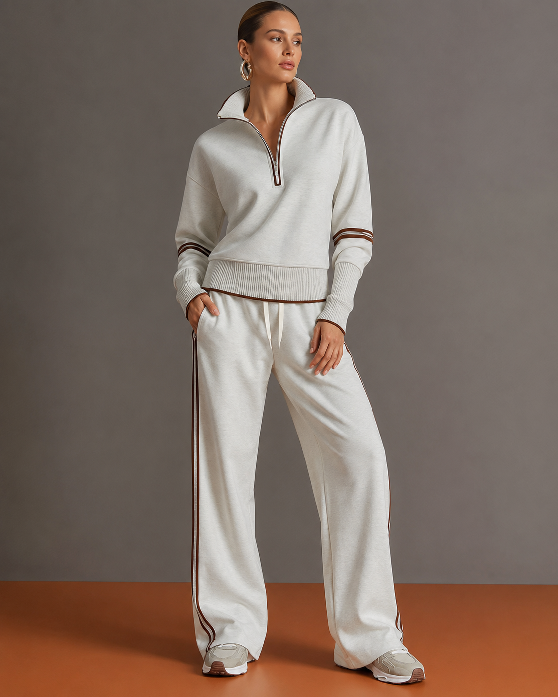 Relaxte Tweedelige Set Dames – Casual Herfst Matching Set