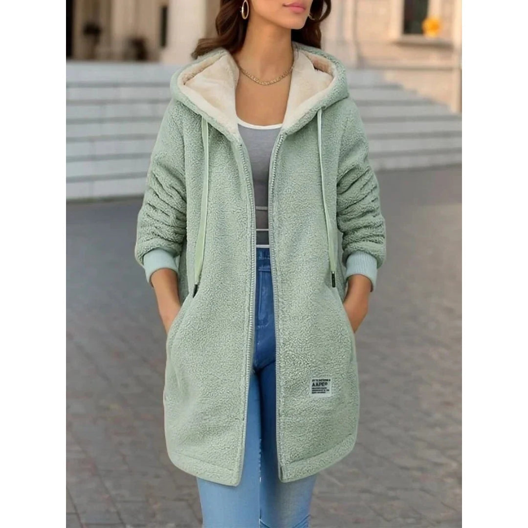Fleece Damesjas – Zachte Warme Herfstjas