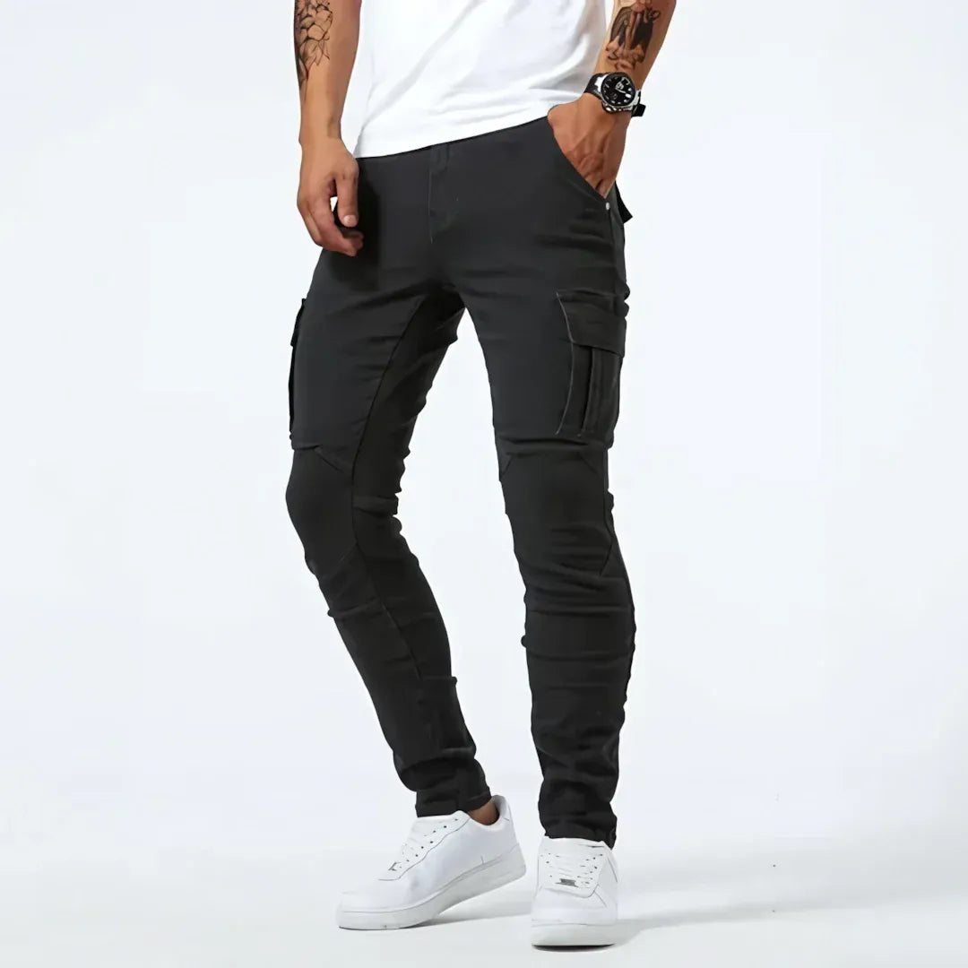 Cargo Jeans Heren – Slanke Herfst Jeans met Zakken