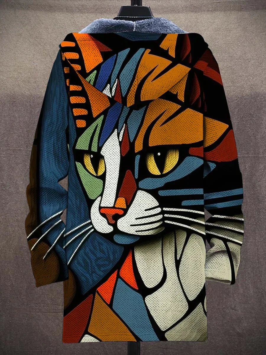 Hoodie Dames met Kattenprint – Casual Herfst Hoodie