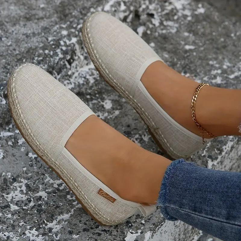 Lilia | Dames Slip On Espadrille Ballerina's