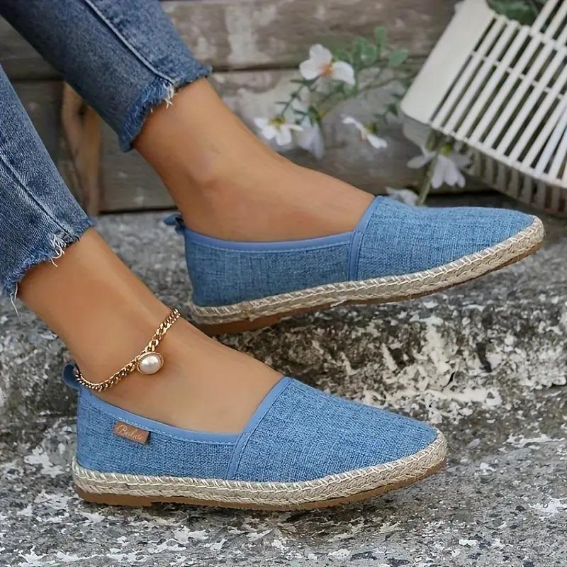 Dames Slip On Espadrille Ballerina's