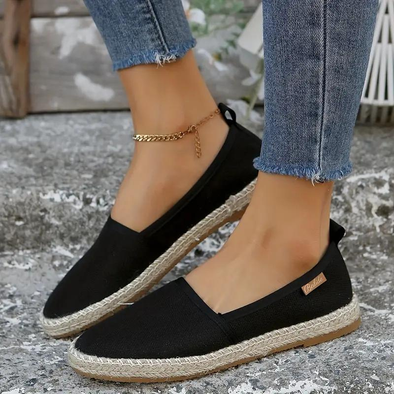 Dames Slip On Espadrille Ballerina's