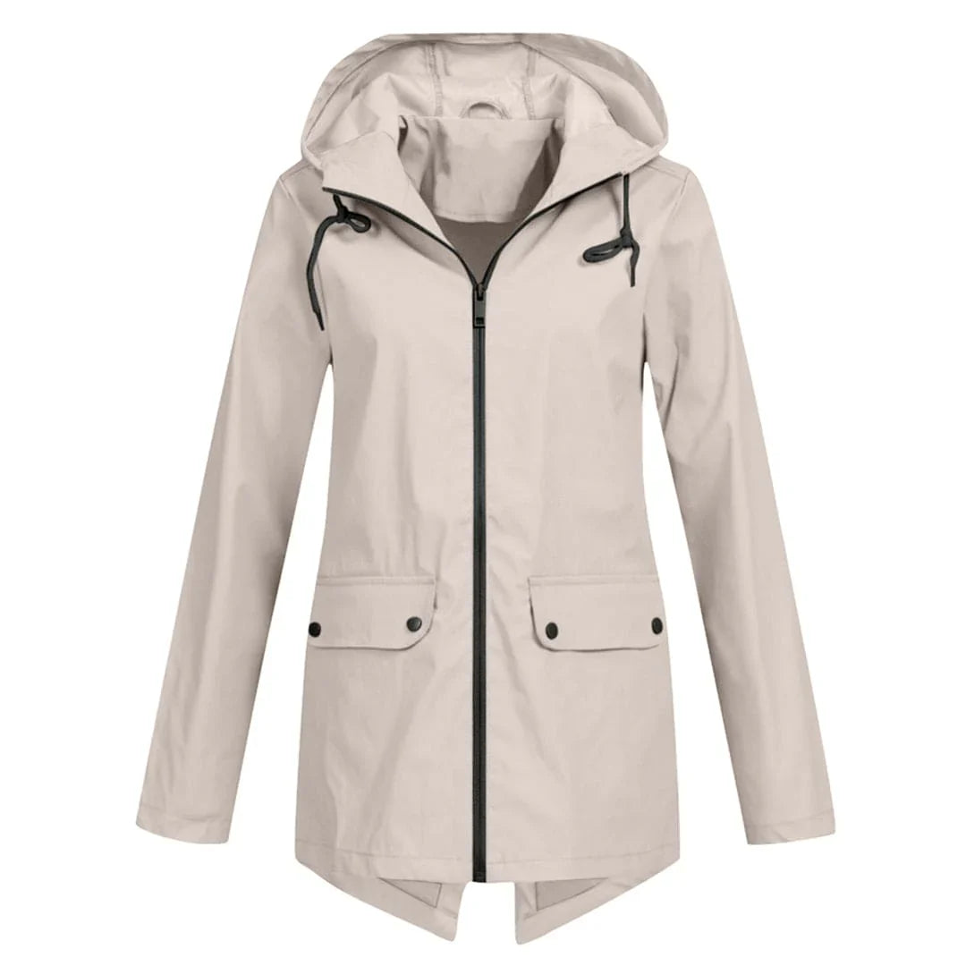 Regenjas Dames met Capuchon – Stijlvolle Herfst Regenjas