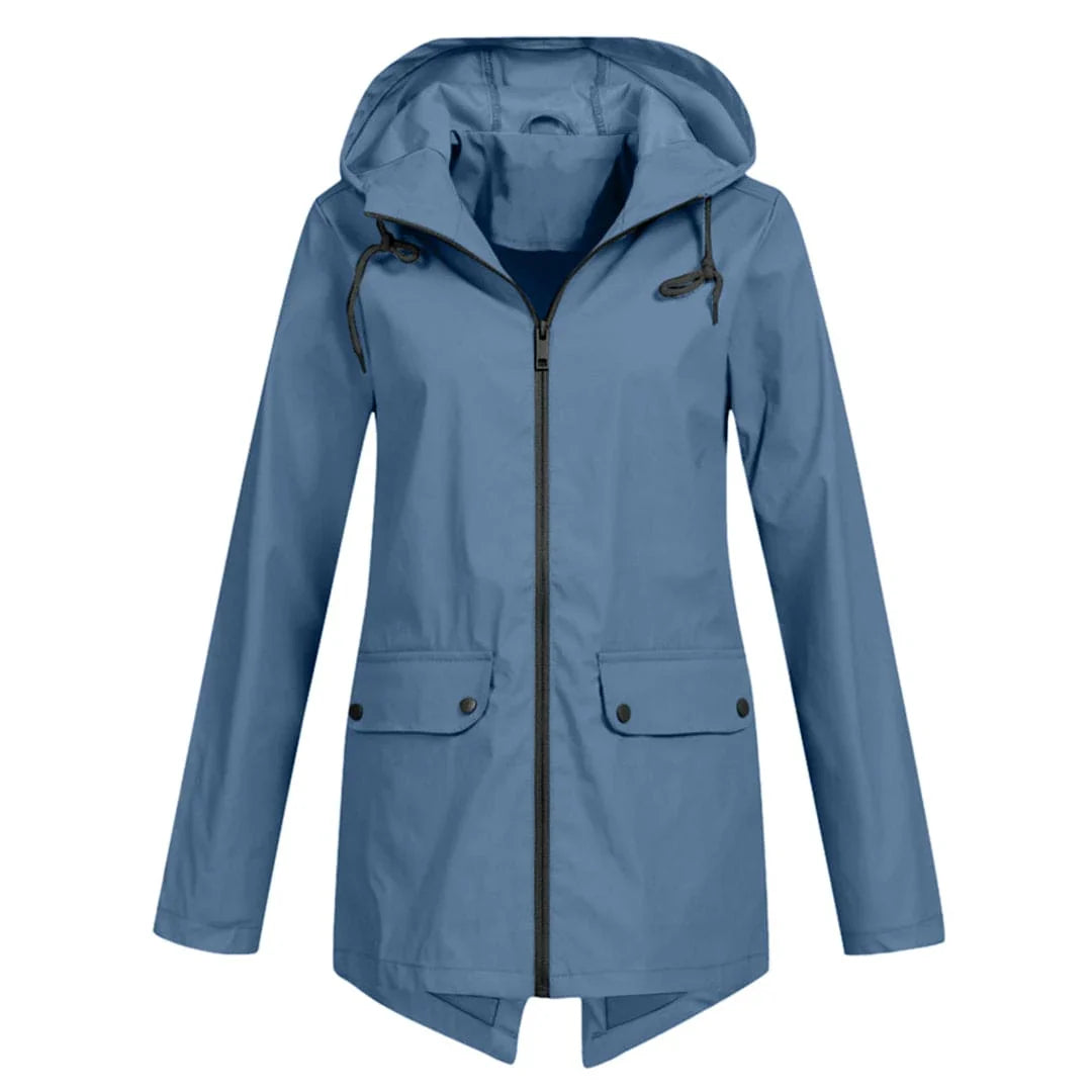 Regenjas Dames met Capuchon – Stijlvolle Herfst Regenjas