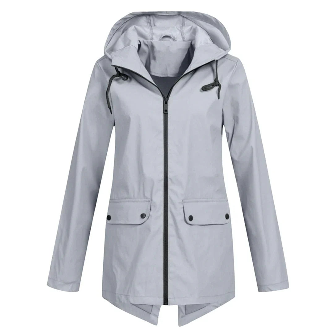 Regenjas Dames met Capuchon – Stijlvolle Herfst Regenjas
