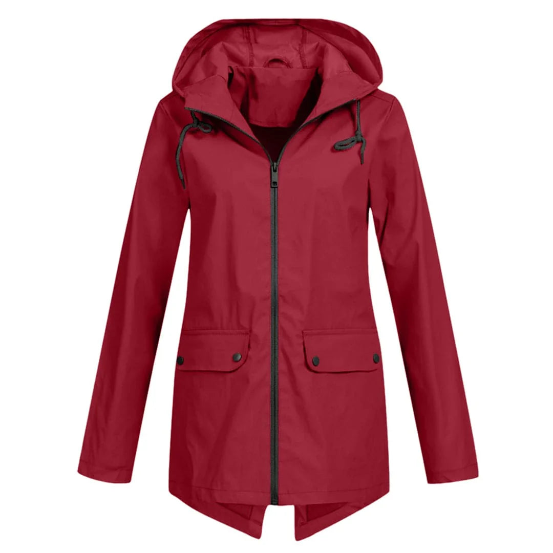 Regenjas Dames met Capuchon – Stijlvolle Herfst Regenjas