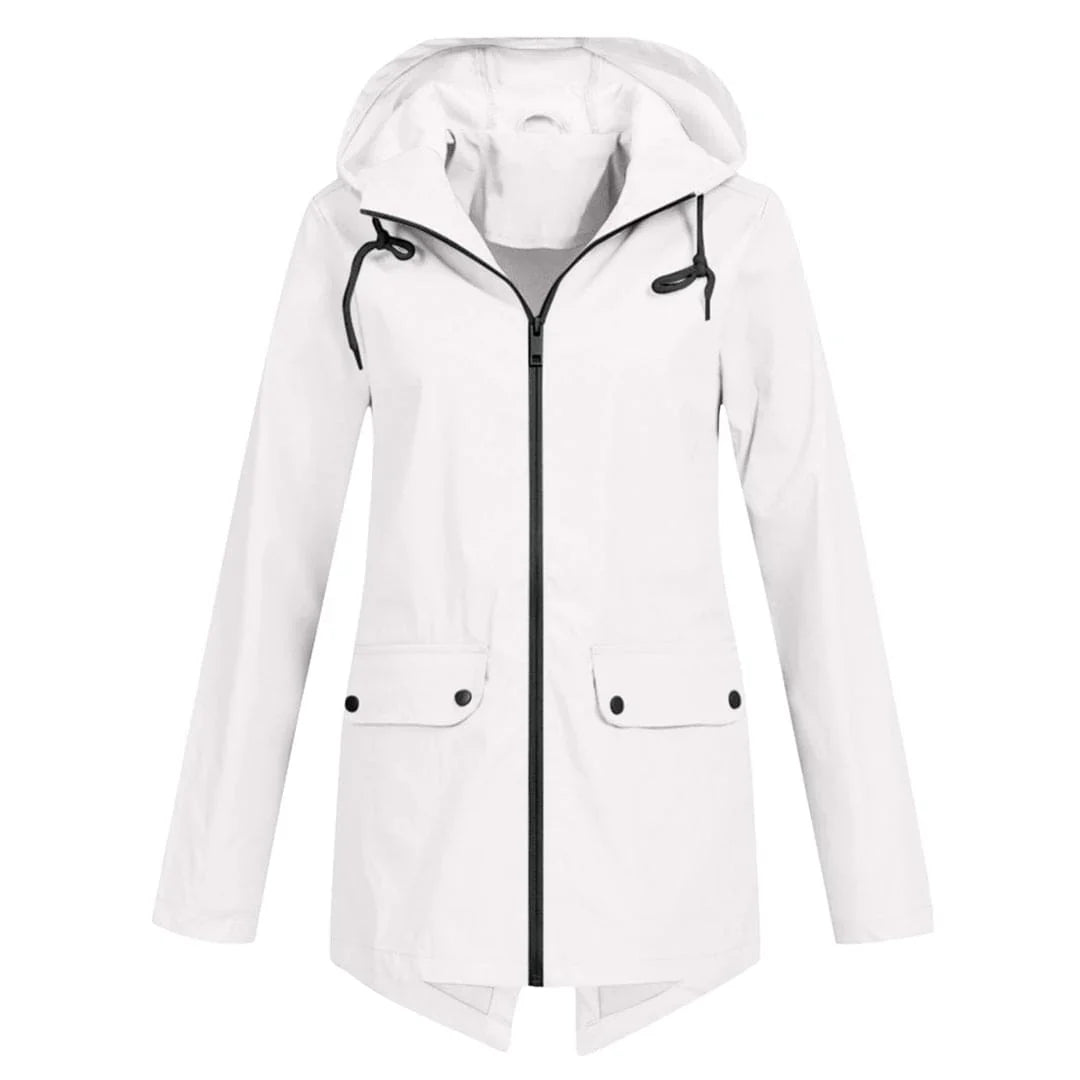 Regenjas Dames met Capuchon – Stijlvolle Herfst Regenjas