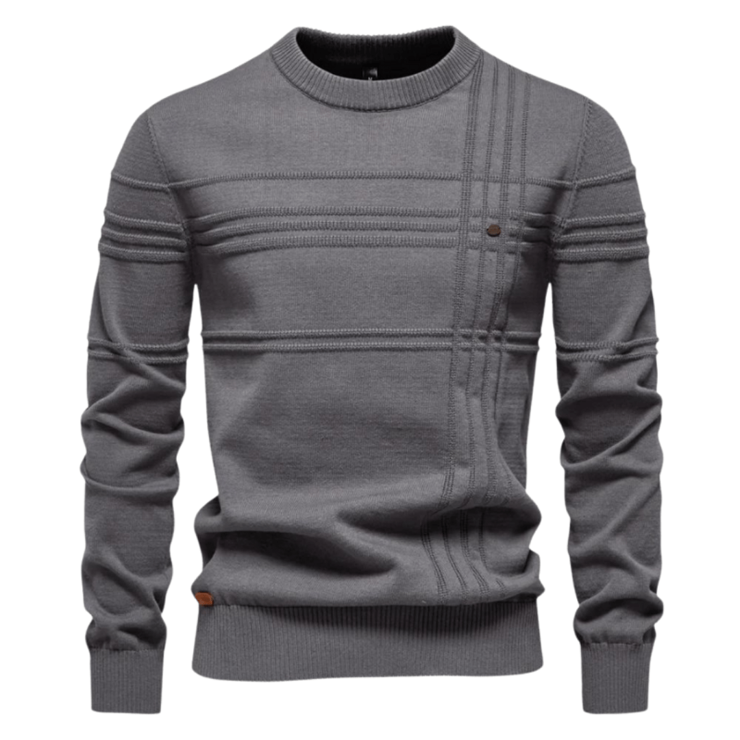 Ruitdesign Trui Heren – Klassieke Herfsttrui met Ruiten